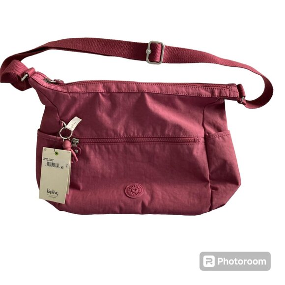 NWT Kipling Alenya Nylon Adjustable Crossbody Strap Zip Pocket Monkey Keychain - Picture 16 of 16